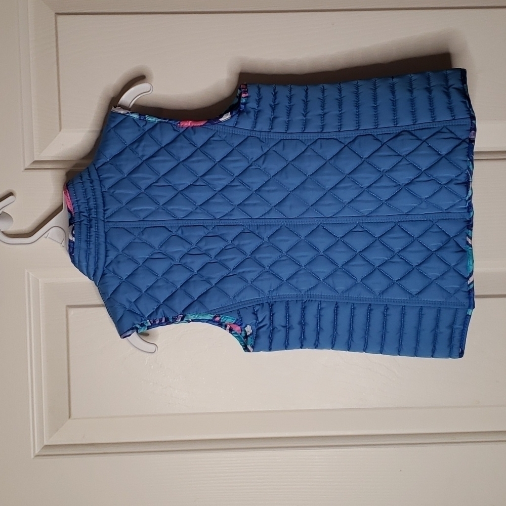Lilly Pulitzer Bay Blue Lucy Quilted Vest - Picture 4 of 8